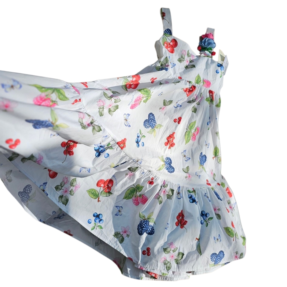 Monnalisa Summer Party Poplin Dress 7y
